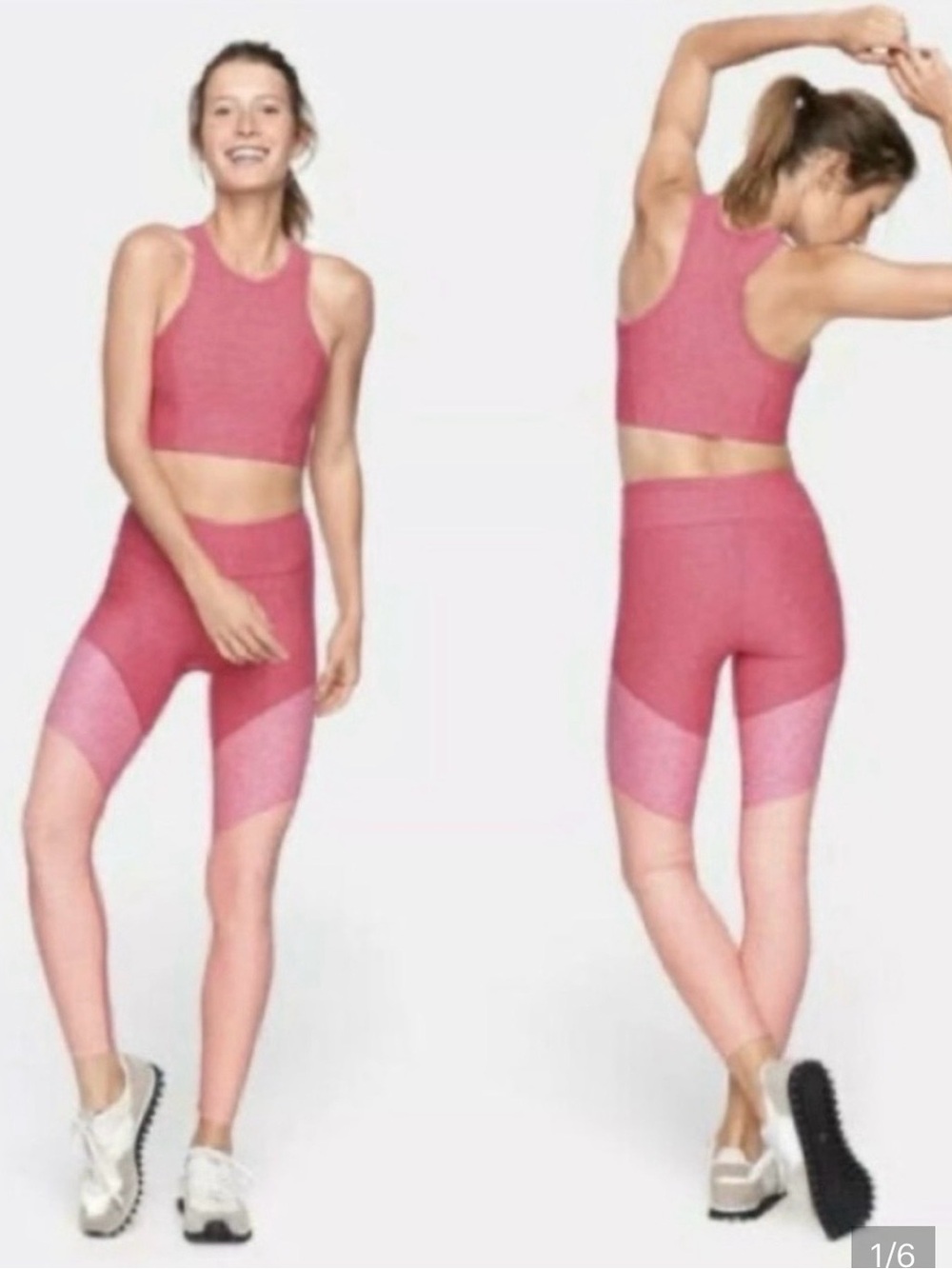 Outdoor Voices Women’s Crop Top Leggings Athletic Matching Set
